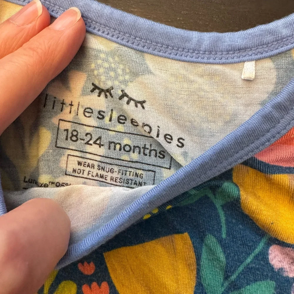 Little Sleepies Folk Floral 18-24 months PJ Set - Picture 6 of 6